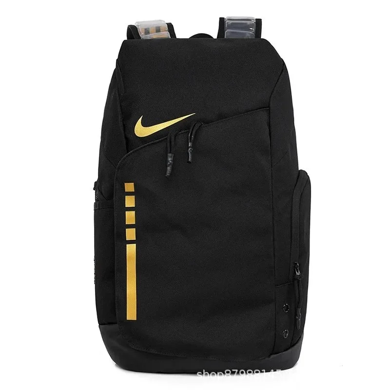 Black and gold backpack product view
