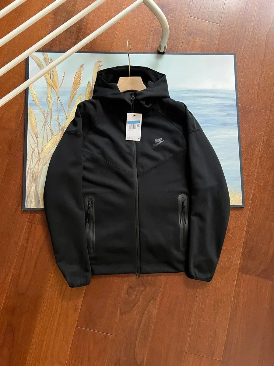 Nike Tech Fleece Black Hooded Jacket